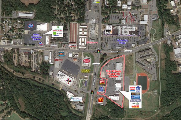 Village Shopping Center: 3901 S University Ave, Little Rock, AR 72204
